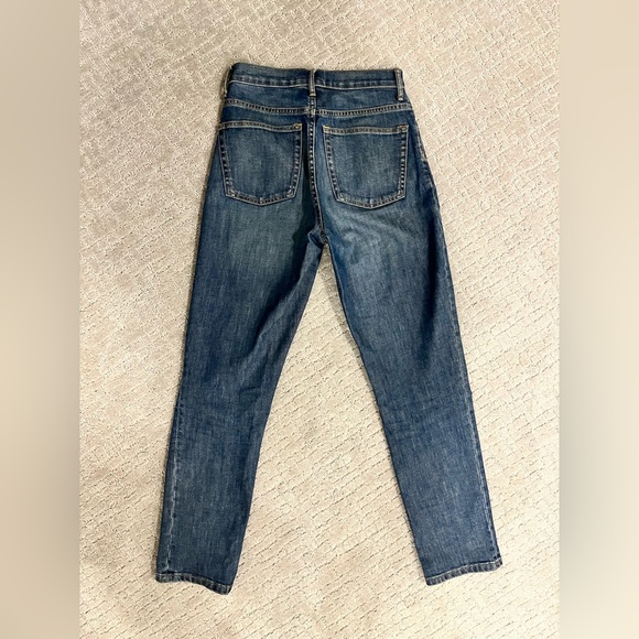 Everlane high rise straight jeans - dark wash - Picture 2 of 5